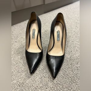 Black Prada heels